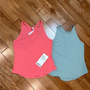 Lululemon Base Pace Ribbed Tanks Lot of 2 Size 8
